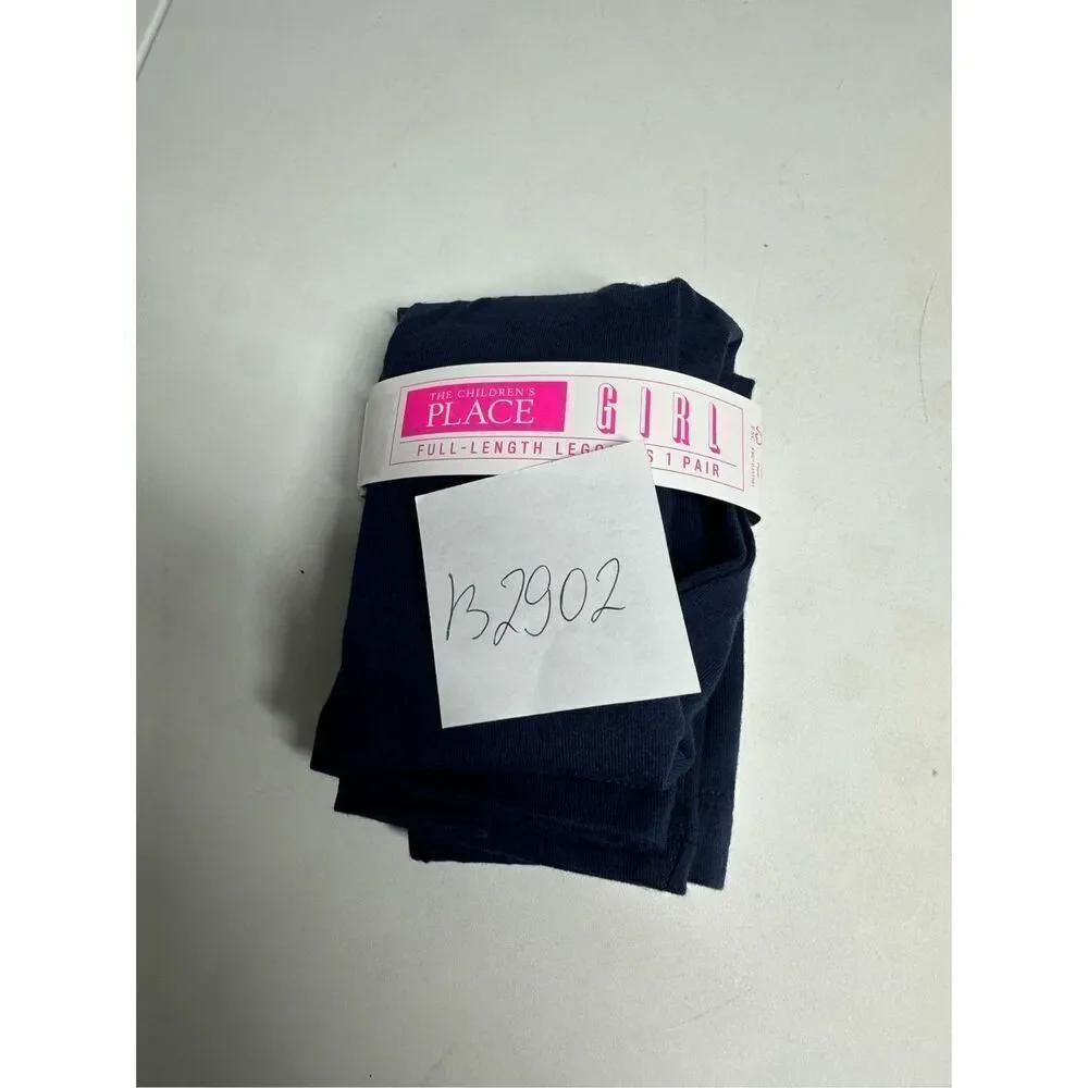 NWT The Children's Place Girl's Full-Length Leggings, Navy, S (5/6)